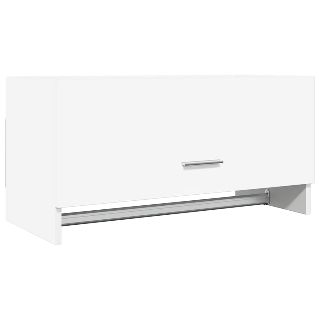 Garderobe hvit 70x32,5x35 cm konstruert tre
