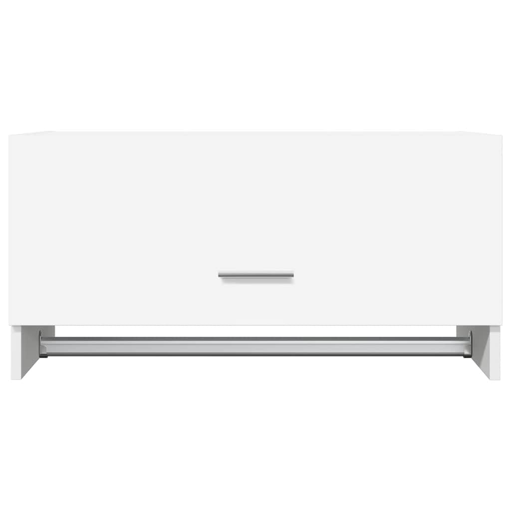 Garderobe hvit 70x32,5x35 cm konstruert tre