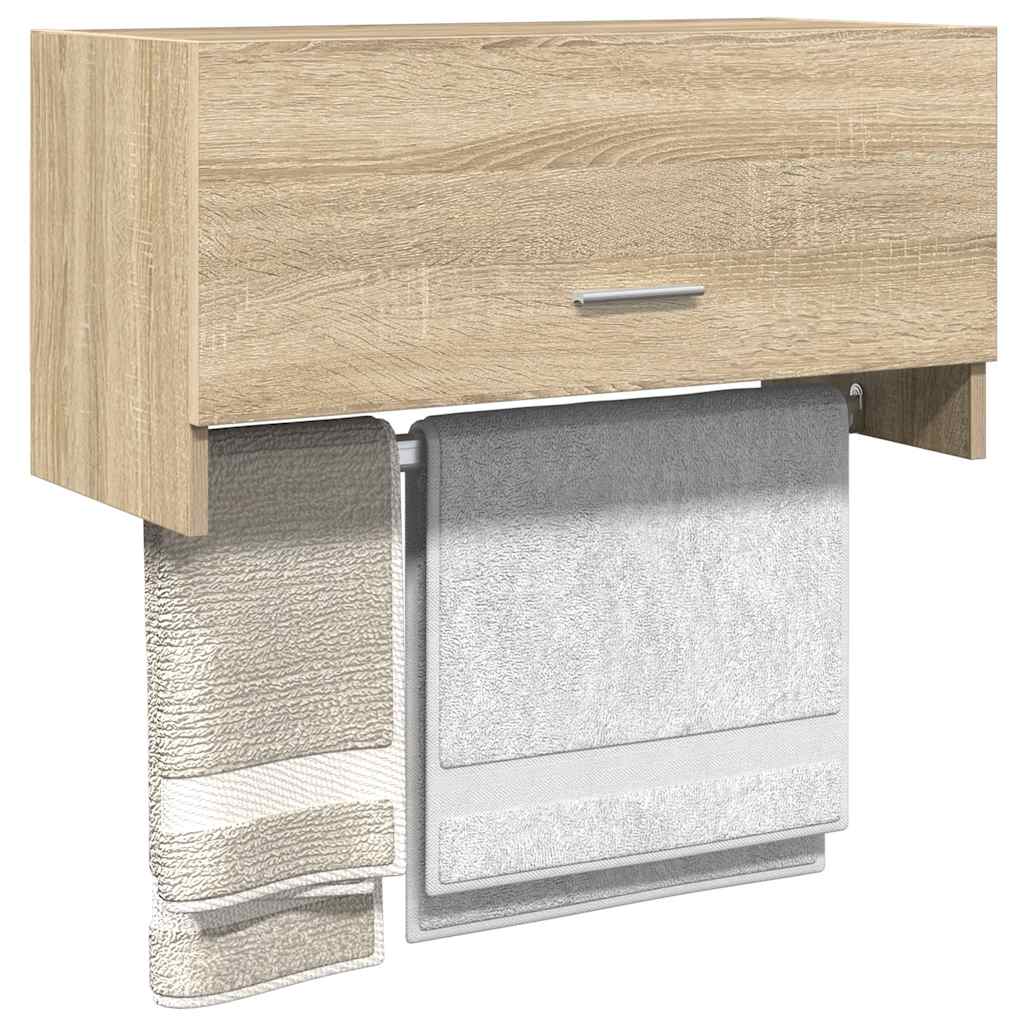 Garderobe sonoma eik 70x32,5x35 cm konstruert tre