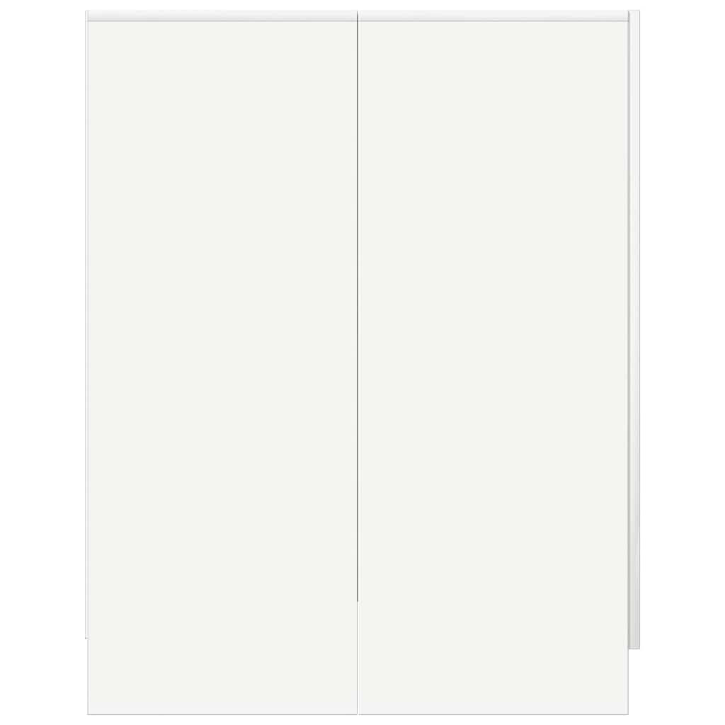 Vaskemaskinskap hvit 71x71,5x91,5 cm vidaXL
