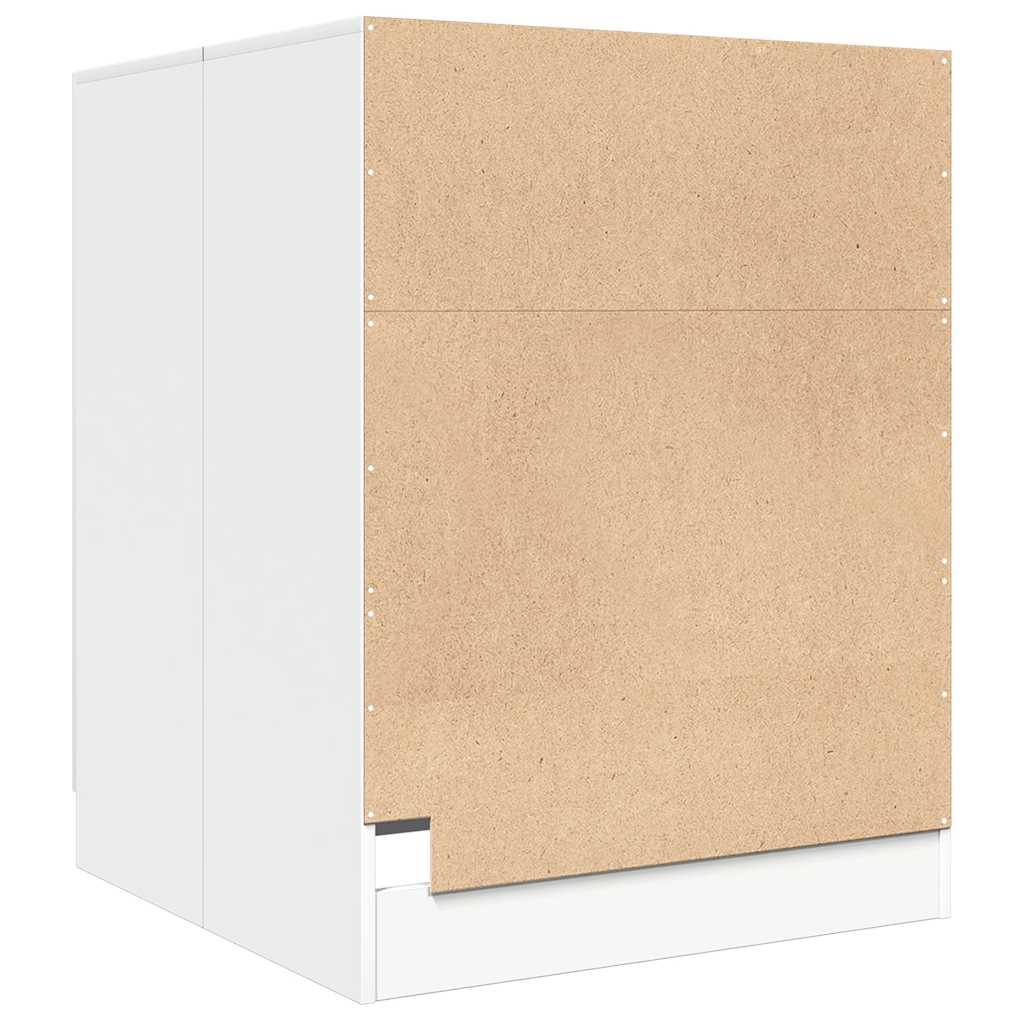 Vaskemaskinskap hvit 71x71,5x91,5 cm vidaXL
