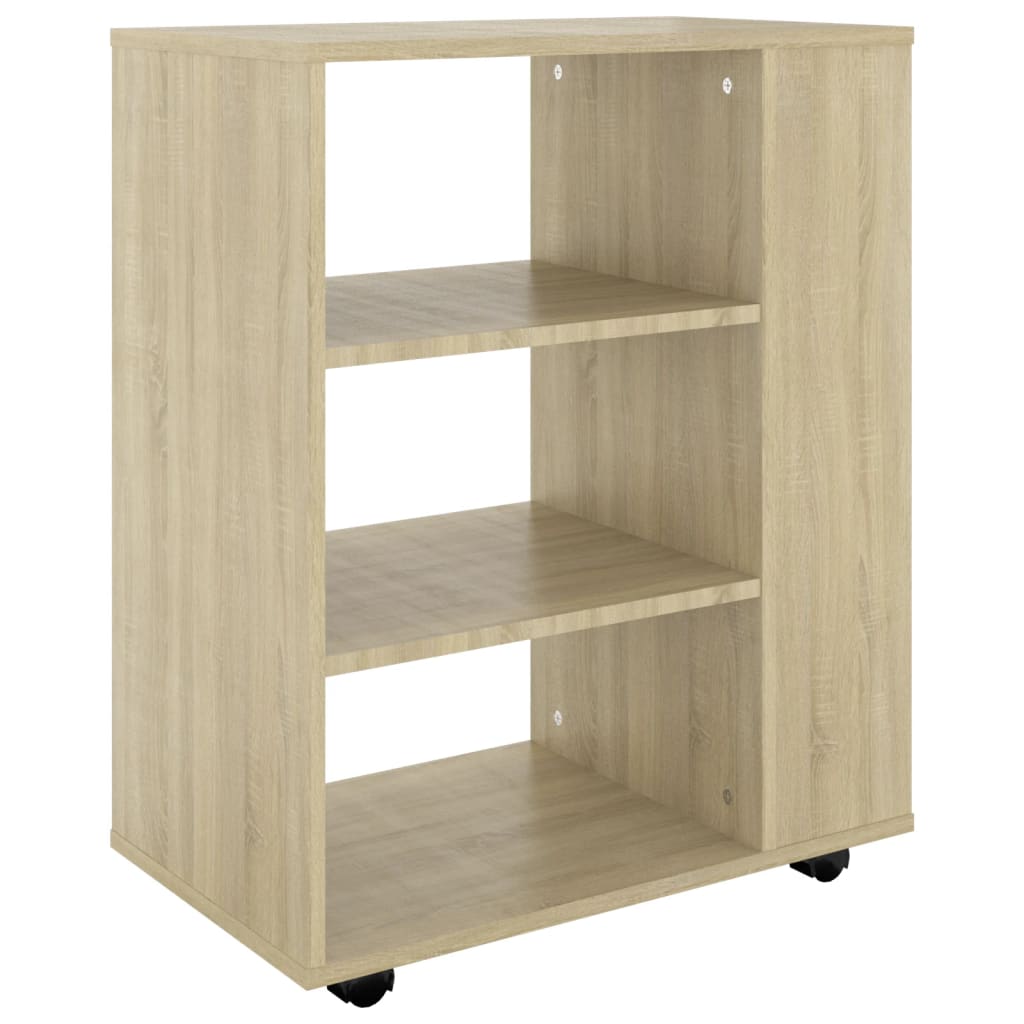 Rulleskap sonoma eik 60x35x75 cm konstruert tre
