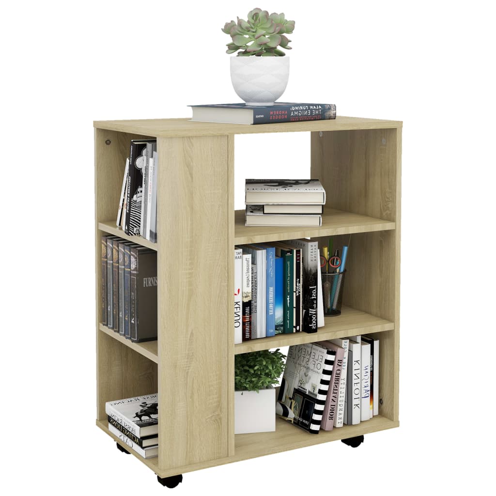 Rulleskap sonoma eik 60x35x75 cm konstruert tre