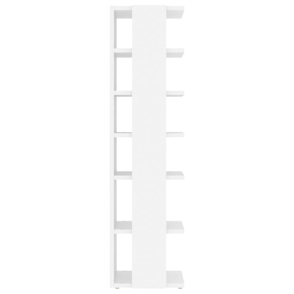 Skoskap hvit 27,5x27x102 cm konstruert tre