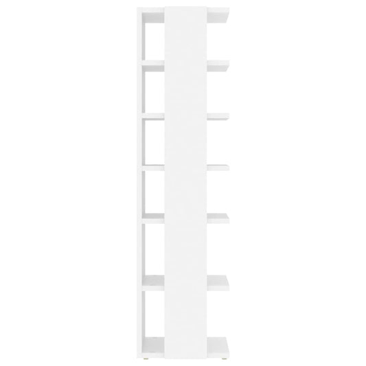 Skoskap hvit 27,5x27x102 cm konstruert tre