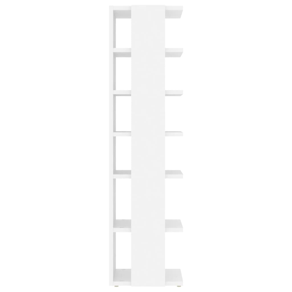 Skoskap hvit 2 stk 27,5x27x102 cm konstruert tre
