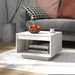 Salongbord hvit 50x50x33,5 cm heltre furu vidaXL