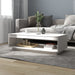 Salongbord hvit 110x50x33,5 cm heltre furu vidaXL