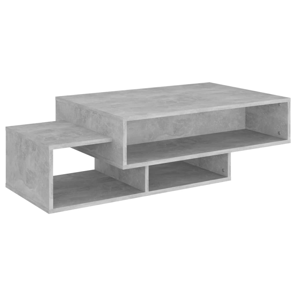 Salongbord betonggrå 105x55x32 cm konstruert tre