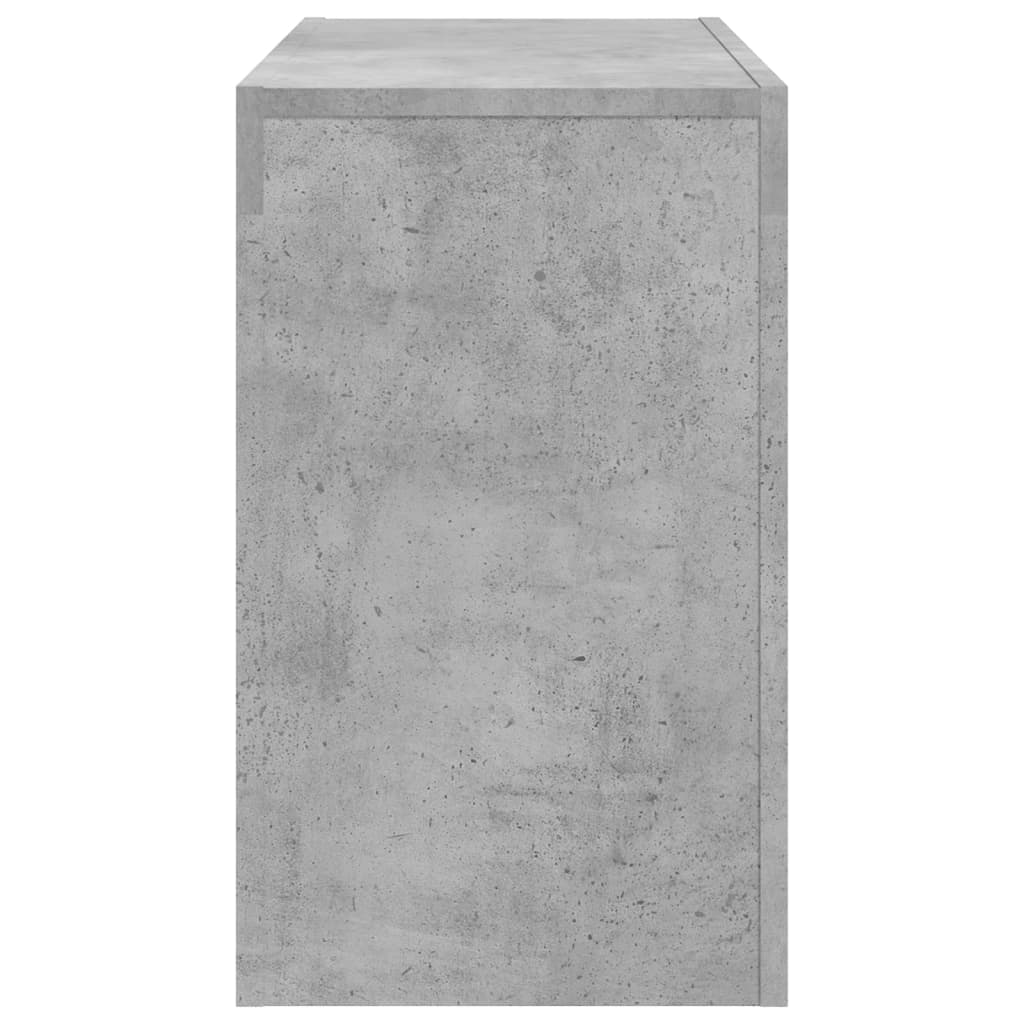 Stablebare salongbord 3 stk betonggrå konstruert tre