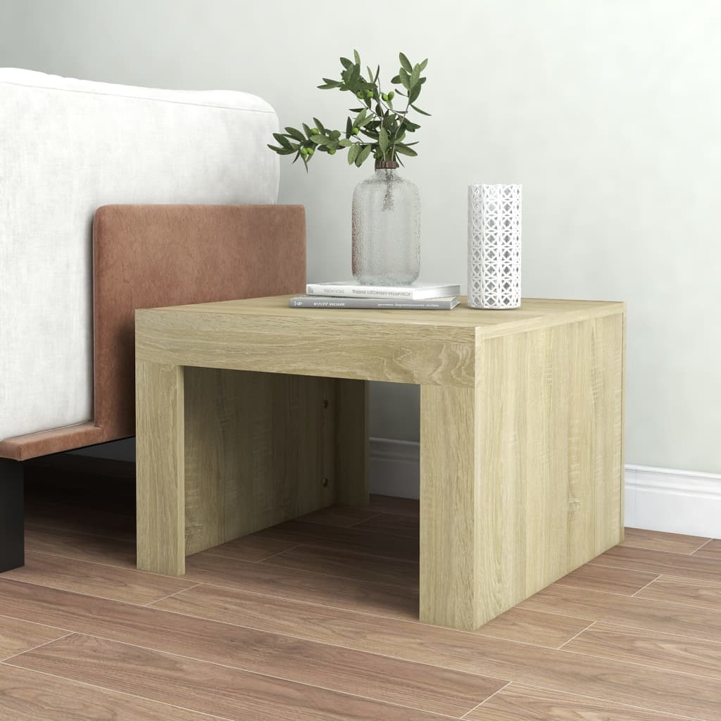 Salongbord sonoma eik 50x50x35 cm konstruert tre