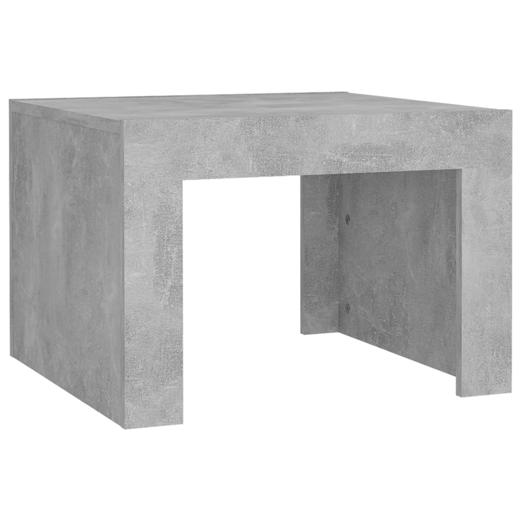 Salongbord betonggrå 50x50x35 cm konstruert tre