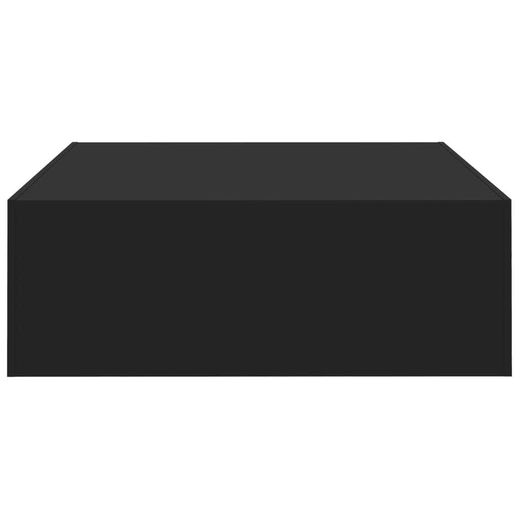 Salongbord svart 100x100x35 cm konstruert tre