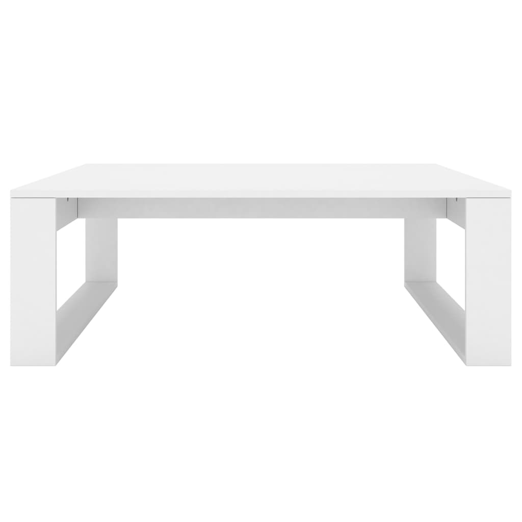Salongbord hvit 100x100x35 cm konstruert tre