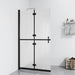 Sammenleggbar dusjvegg med frostet ESG-glass 70x190 cm