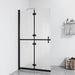 Sammenleggbar dusjvegg med frostet ESG-glass 100x190 cm