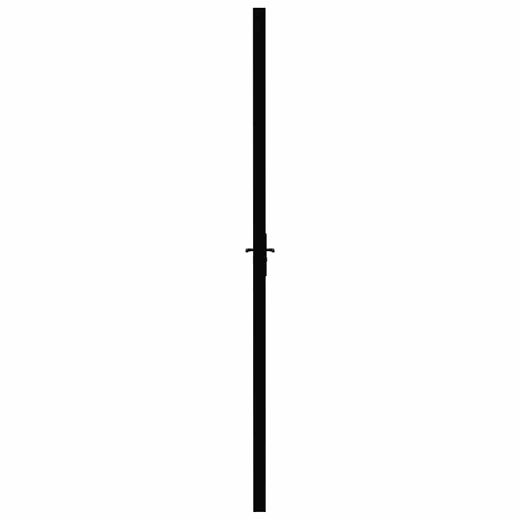 Innerdør ESG-glass og aluminium 93x201,5 cm svart