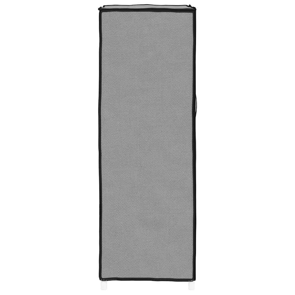 Skoskap grå 60x28x90 cm stoff