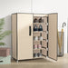 Skoskap kremhvit 60x28x90 cm stoff