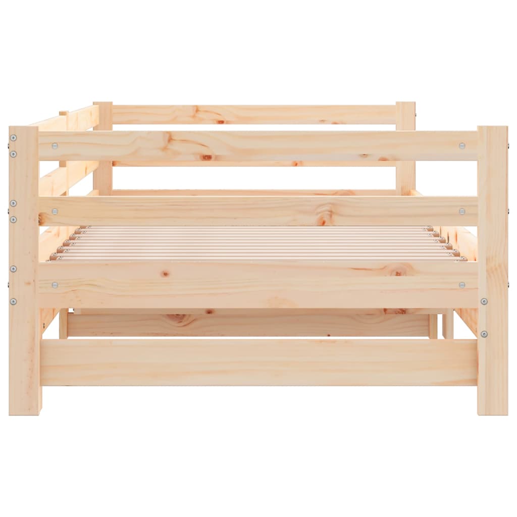 Uttrekkbar dagseng heltre furu 2x(90x200) cm