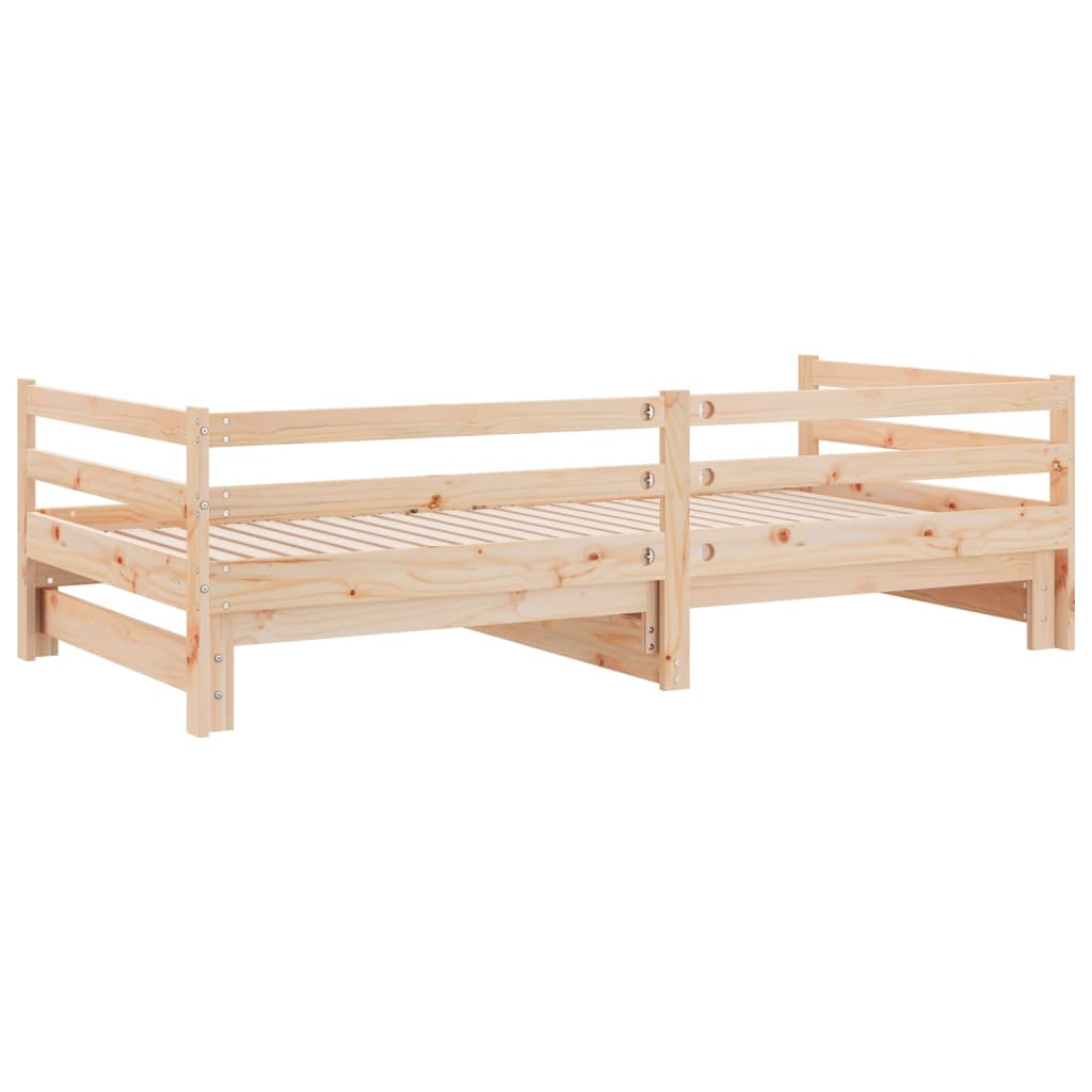 Uttrekkbar dagseng heltre furu 2x(90x200) cm