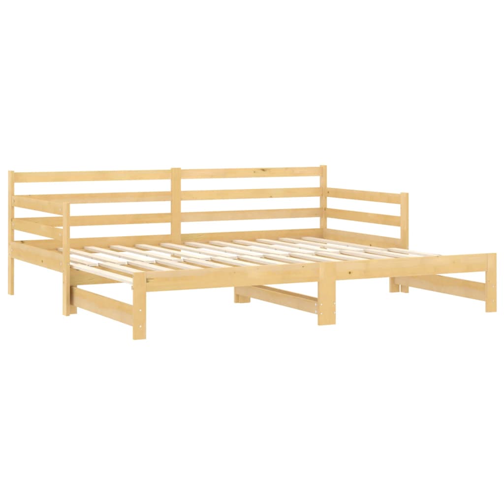 Uttrekkbar dagseng heltre furu 2x(90x200) cm