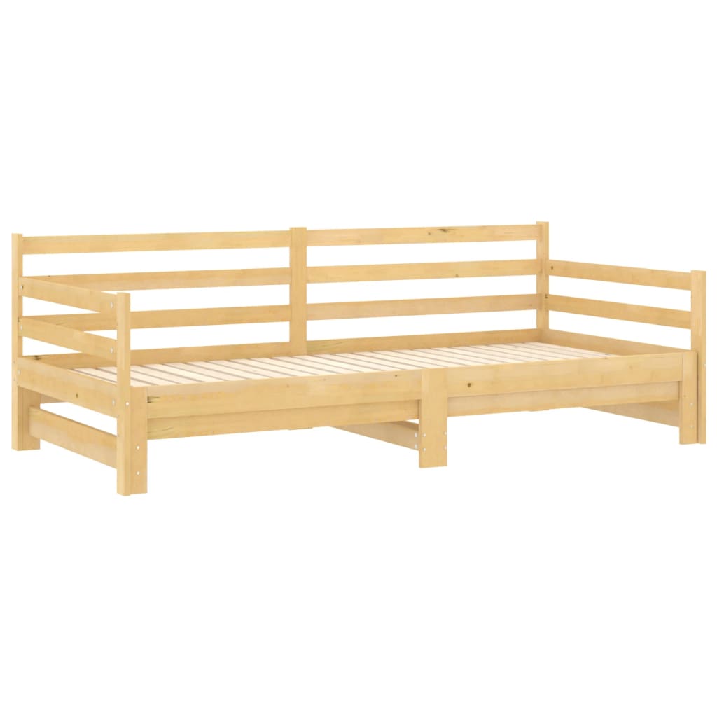 Uttrekkbar dagseng heltre furu 2x(90x200) cm