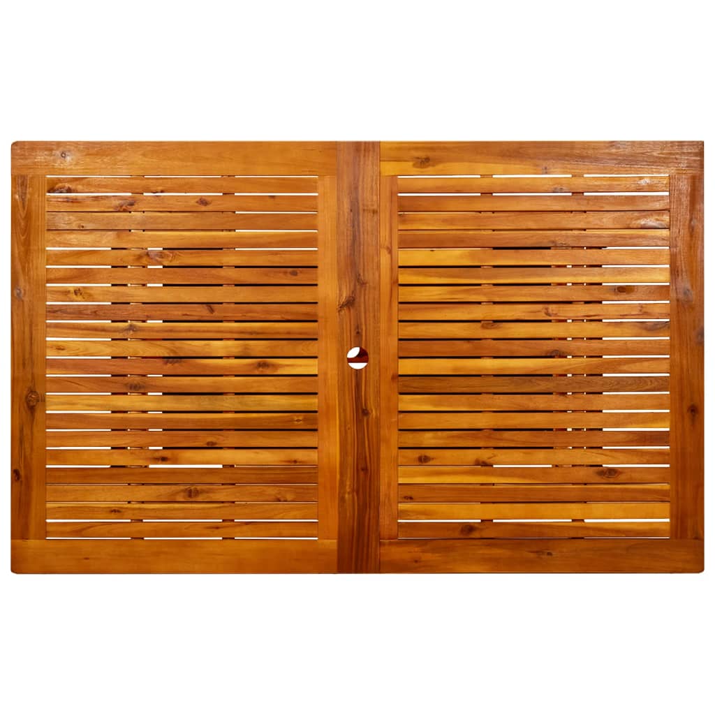 Utendørs spisebord (160-240)x100x75 cm heltre akasie vidaXL