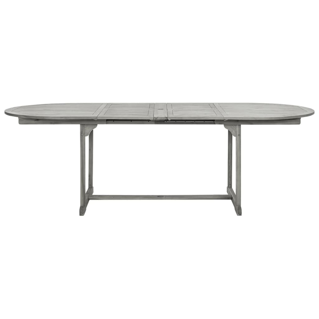 Utendørs spisebord (160-240)x100x75 cm heltre akasie