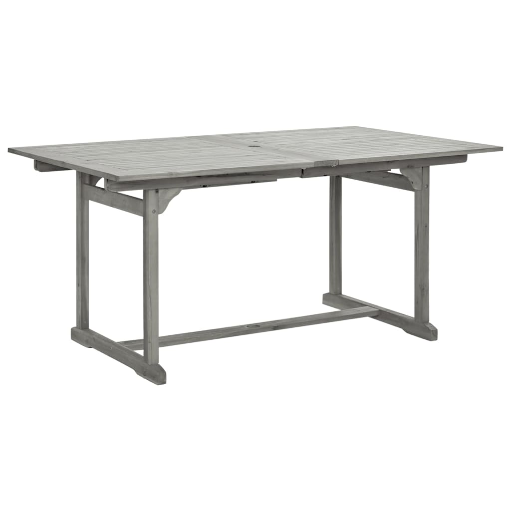 Utendørs spisebord (160-240)x100x75 cm heltre akasie