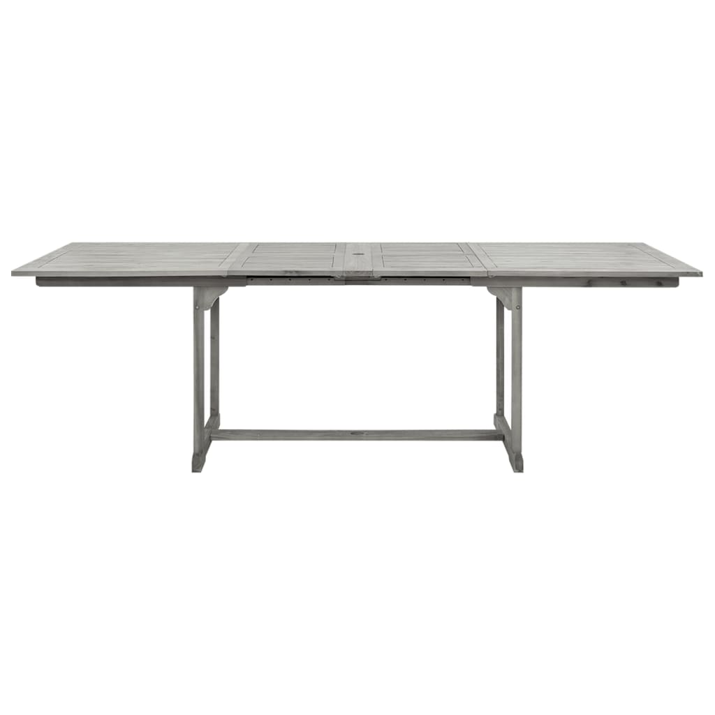 Utendørs spisebord (160-240)x100x75 cm heltre akasie