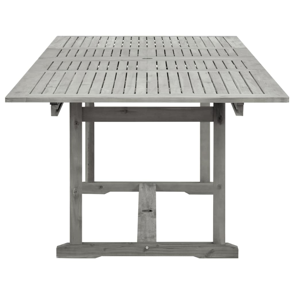 Utendørs spisebord (160-240)x100x75 cm heltre akasie
