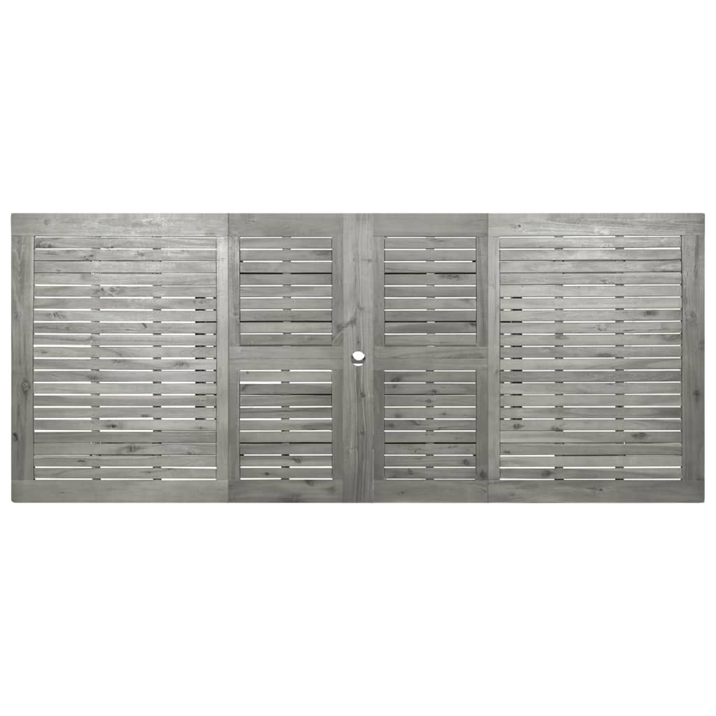 Utendørs spisebord (160-240)x100x75 cm heltre akasie