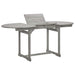 Utendørs spisebord (120-170)x80x75 cm heltre akasie