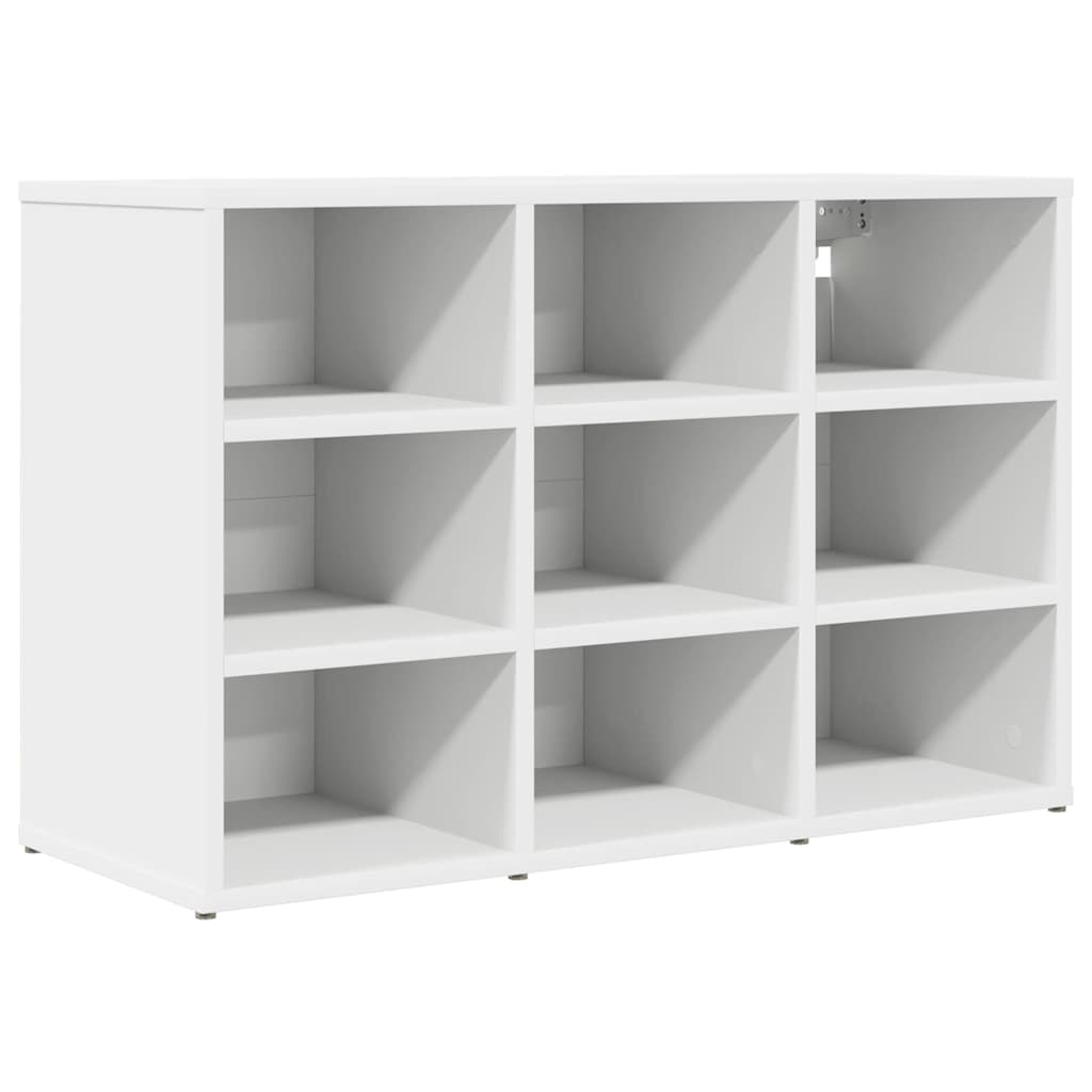 Sko Skap med hylle Hvit 77,5 x 30 x 51 cm Konstruert tre