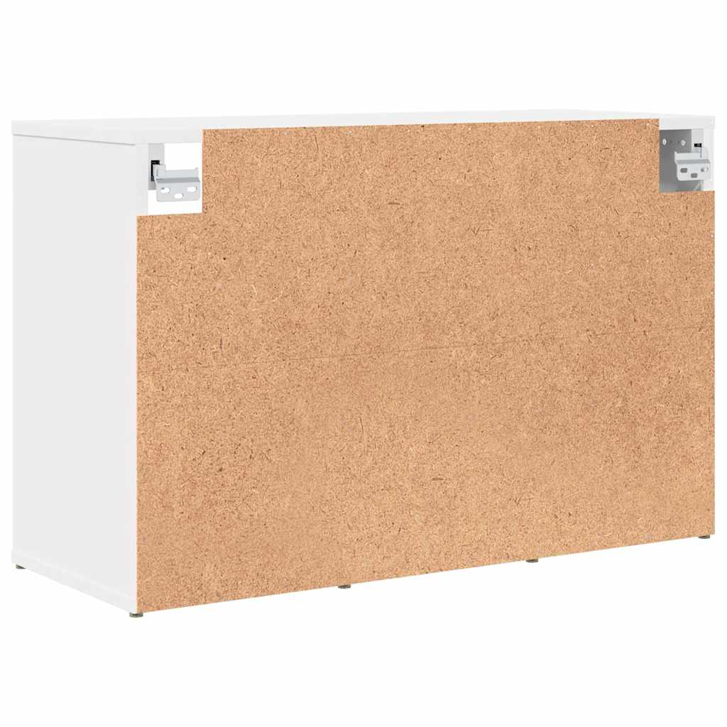 Sko Skap med hylle Hvit 77,5 x 30 x 51 cm Konstruert tre