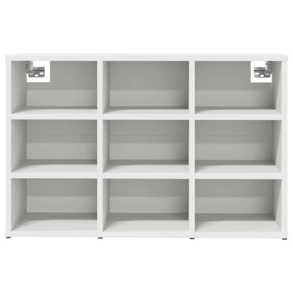 Sko Skap med hylle Hvit 77,5 x 30 x 51 cm Konstruert tre
