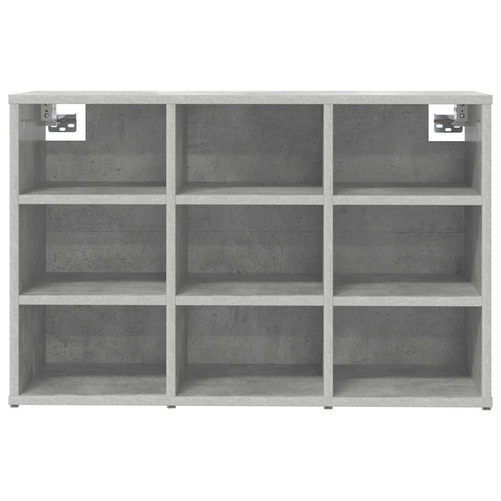 Sko Skap med hylle Betonggrå 77,5 x 30 x 51 cm Konstruert tre