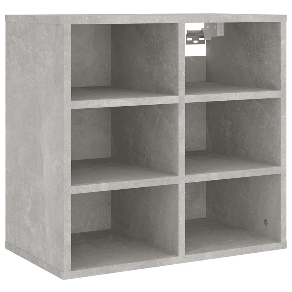 Skoskap betonggrå 2 stk 52,5x30x50 cm