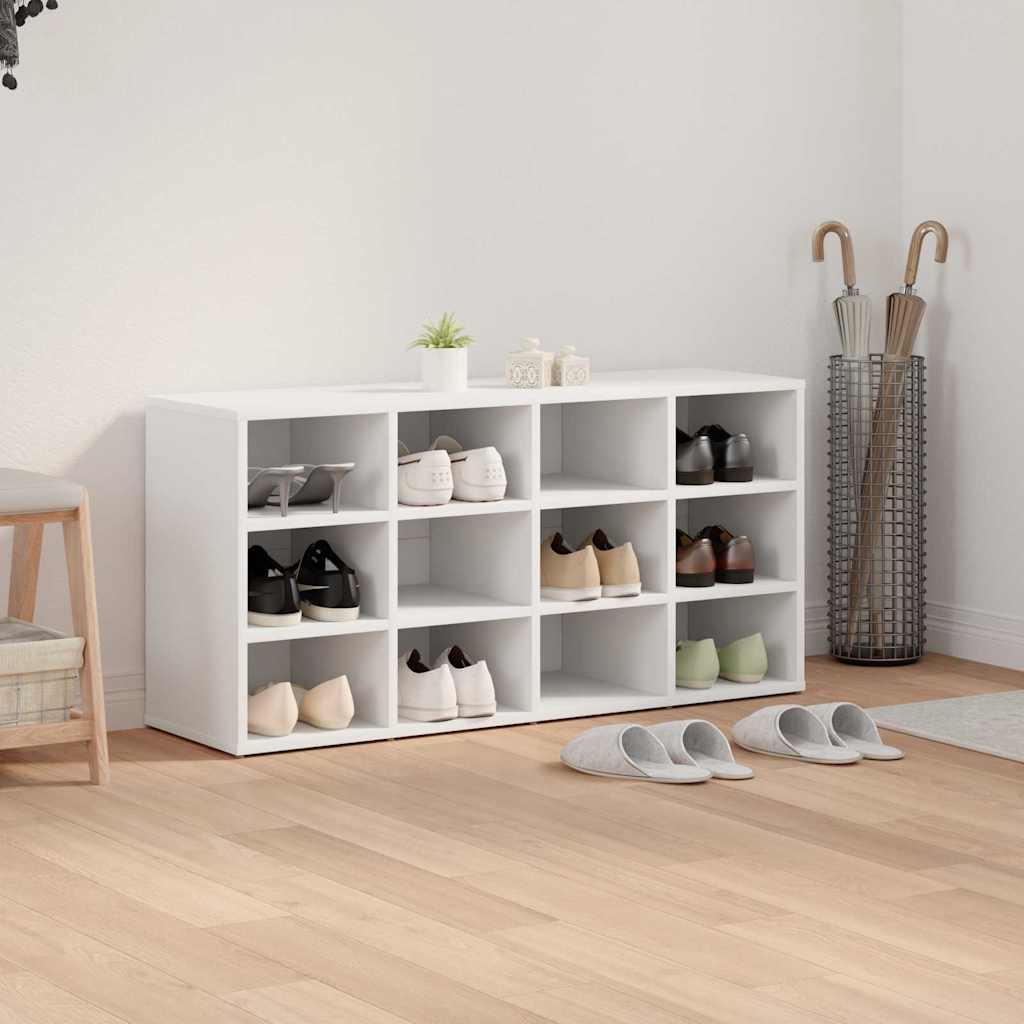 Sko Skap med hylle Hvit 103 x 30 x 51 cm Konstruert tre