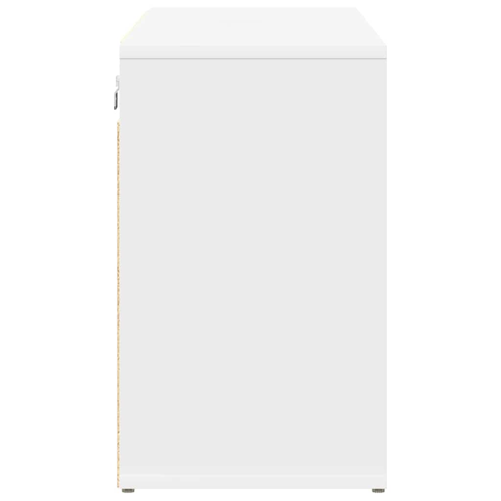 Sko Skap med hylle Hvit 103 x 30 x 51 cm Konstruert tre