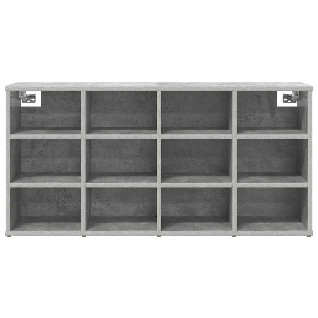 Sko Skap med hylle Betonggrå 103 x 30 x 51 cm Konstruert tre