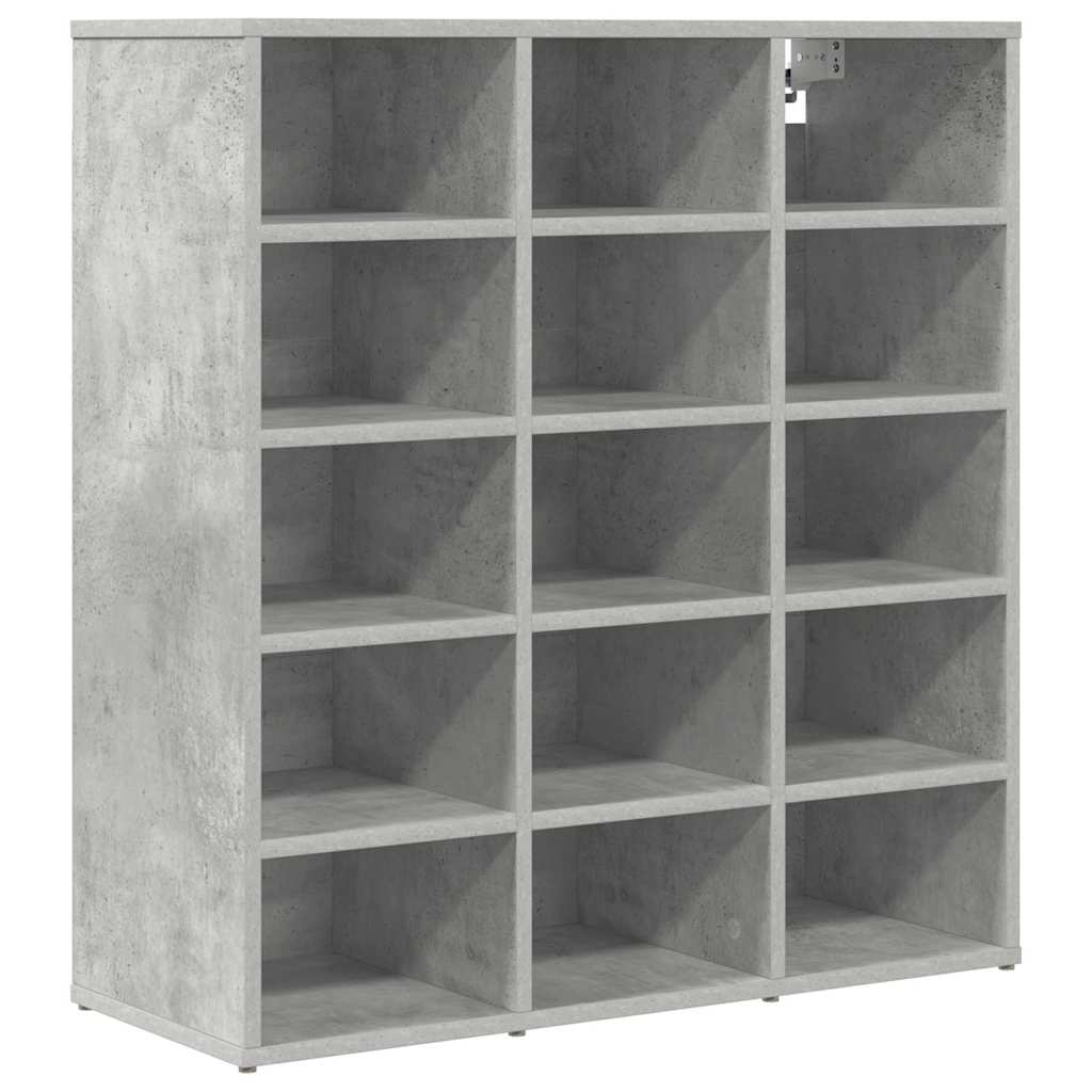 Sko Skap med hylle Betonggrå 77,5 x 30 x 83,5 cm Konstruert tre