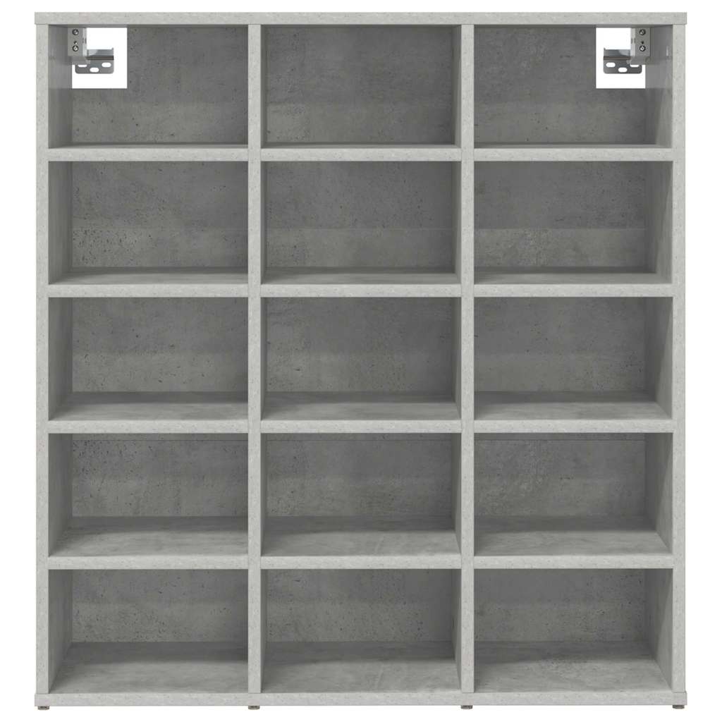Sko Skap med hylle Betonggrå 77,5 x 30 x 83,5 cm Konstruert tre