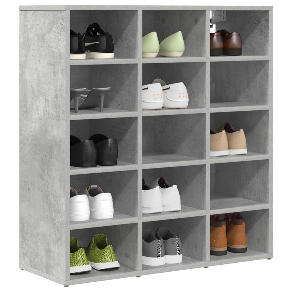 Sko Skap med hylle Betonggrå 77,5 x 30 x 83,5 cm Konstruert tre