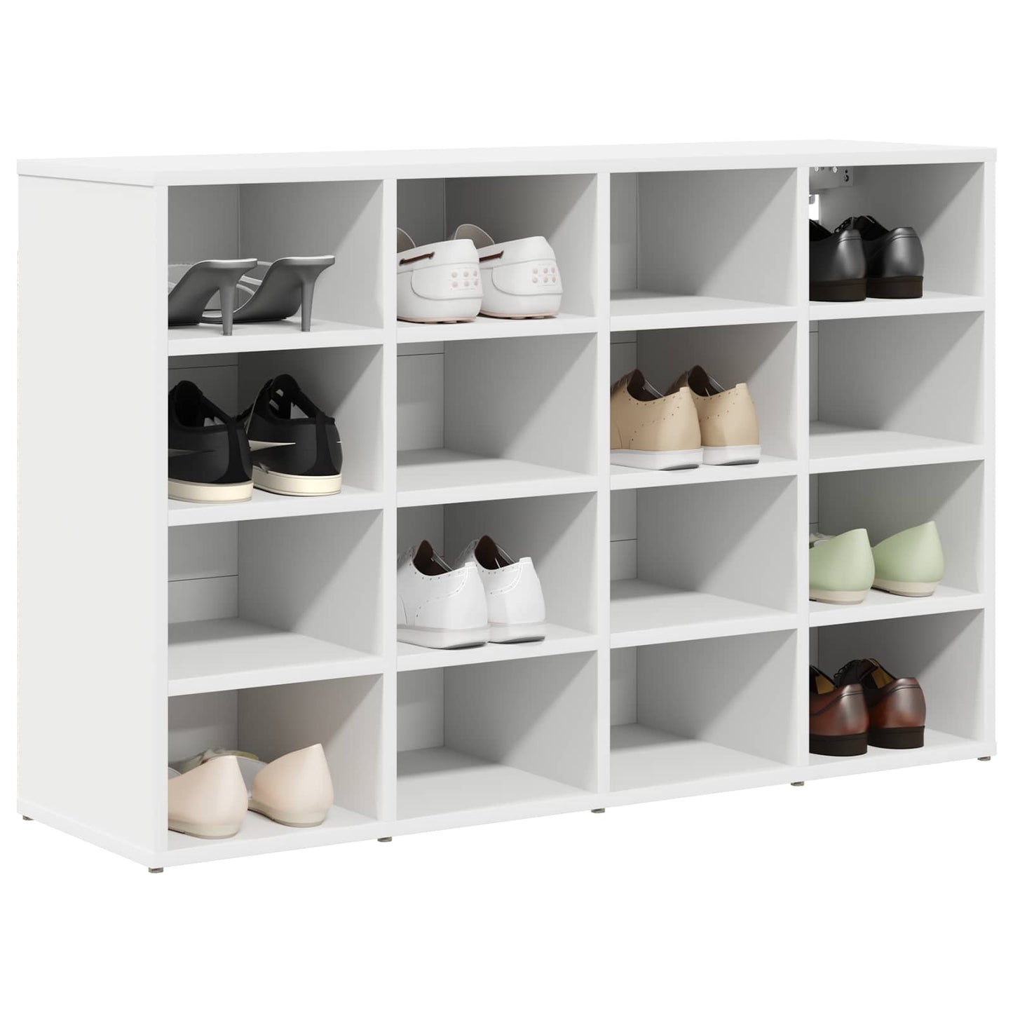 Sko Skap 103 x 30 x 67 cm Konstruert tre Hvit