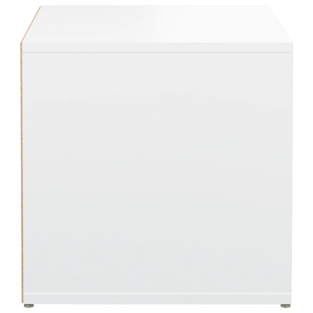 Oppbevaringsskap hvit 40,5x40x40 cm konstruert tre