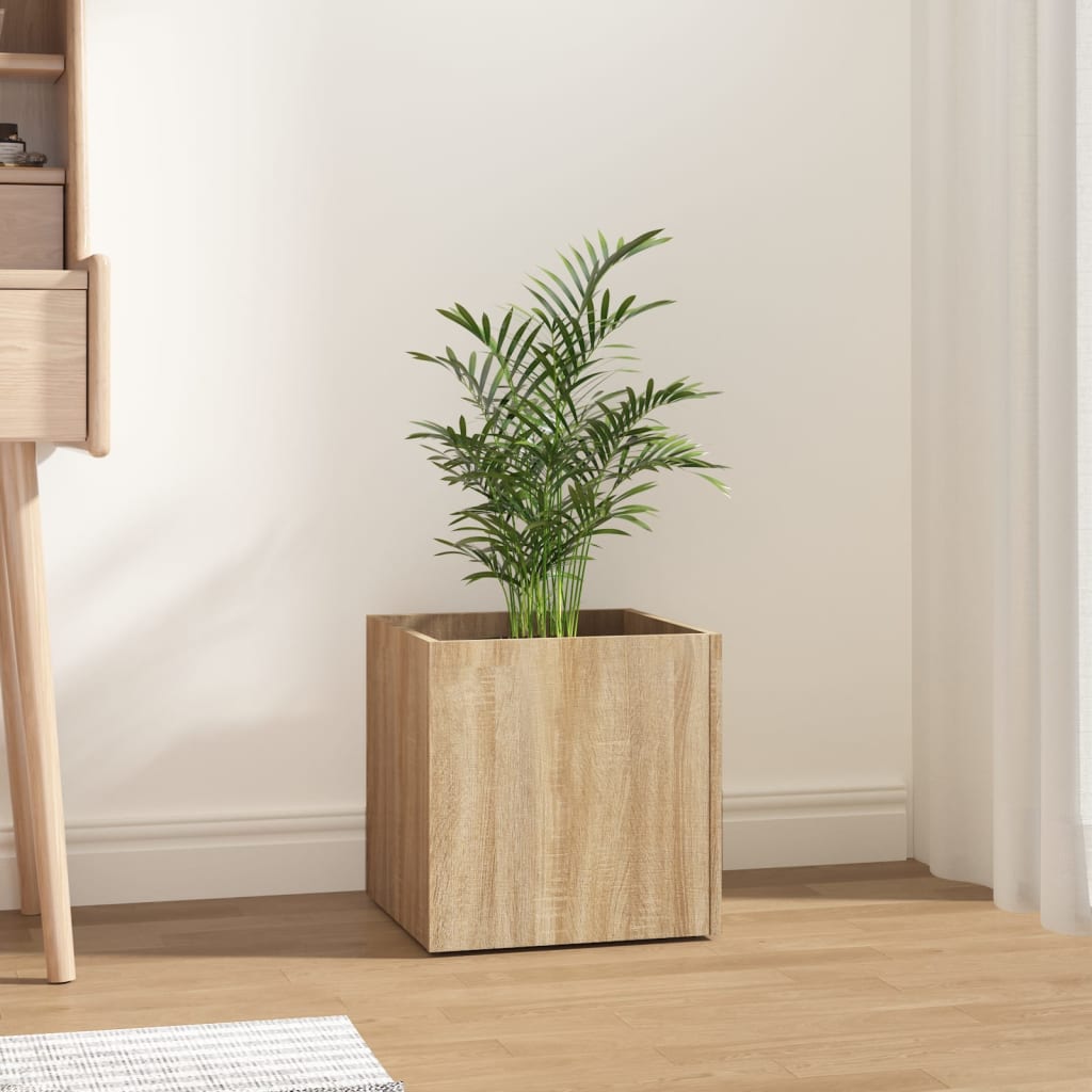 Plantekasse sonoma eik 40x40x40 cm konstruert tre