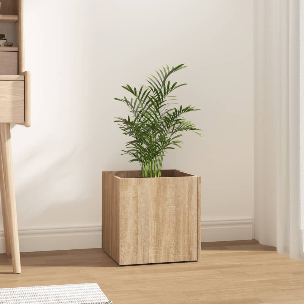Plantekasse sonoma eik 40x40x40 cm konstruert tre