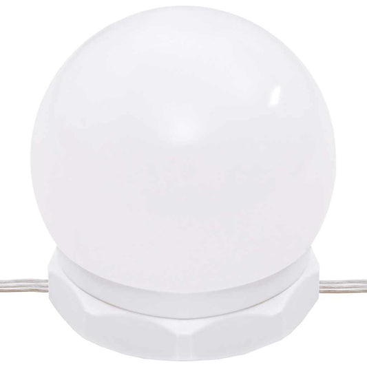 Sminkebord med LED hvit 60x40x140 cm vidaXL